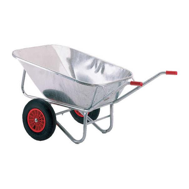 Growi Grossmuldenkarre 200 Liter - 2 Rad Silber