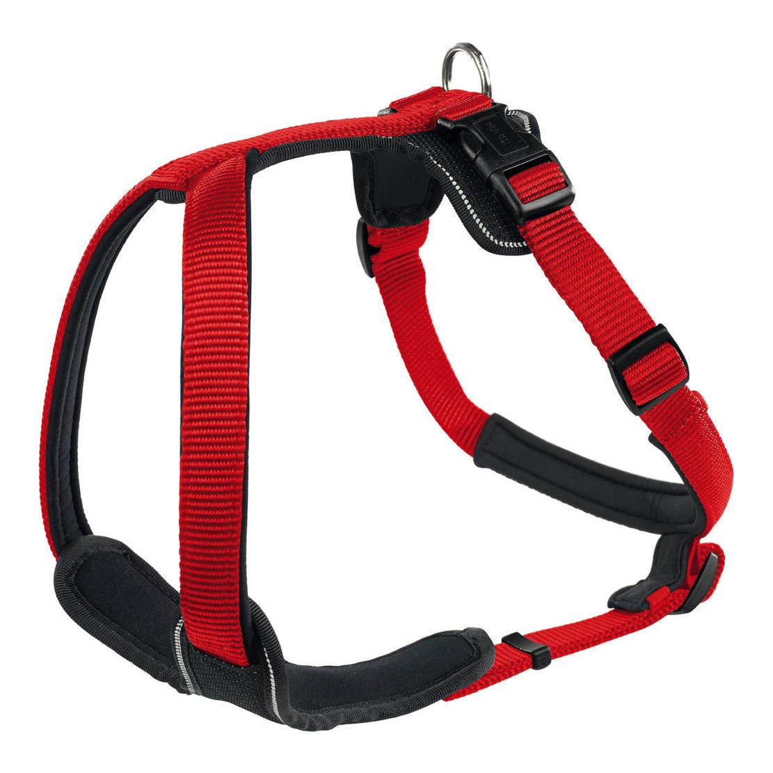 Geschirr Neopren/Nylon - rot/schwarz