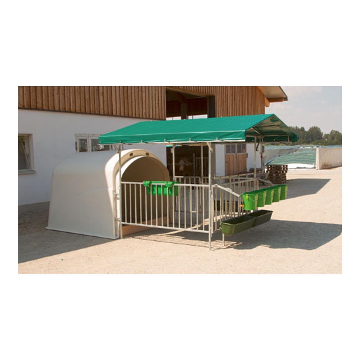 Kerbl Auvent Calfhouse Premium 4/5 - vert