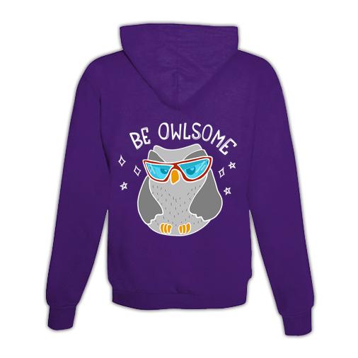 Hoodie mit Zipper Be Owlsome Unisex