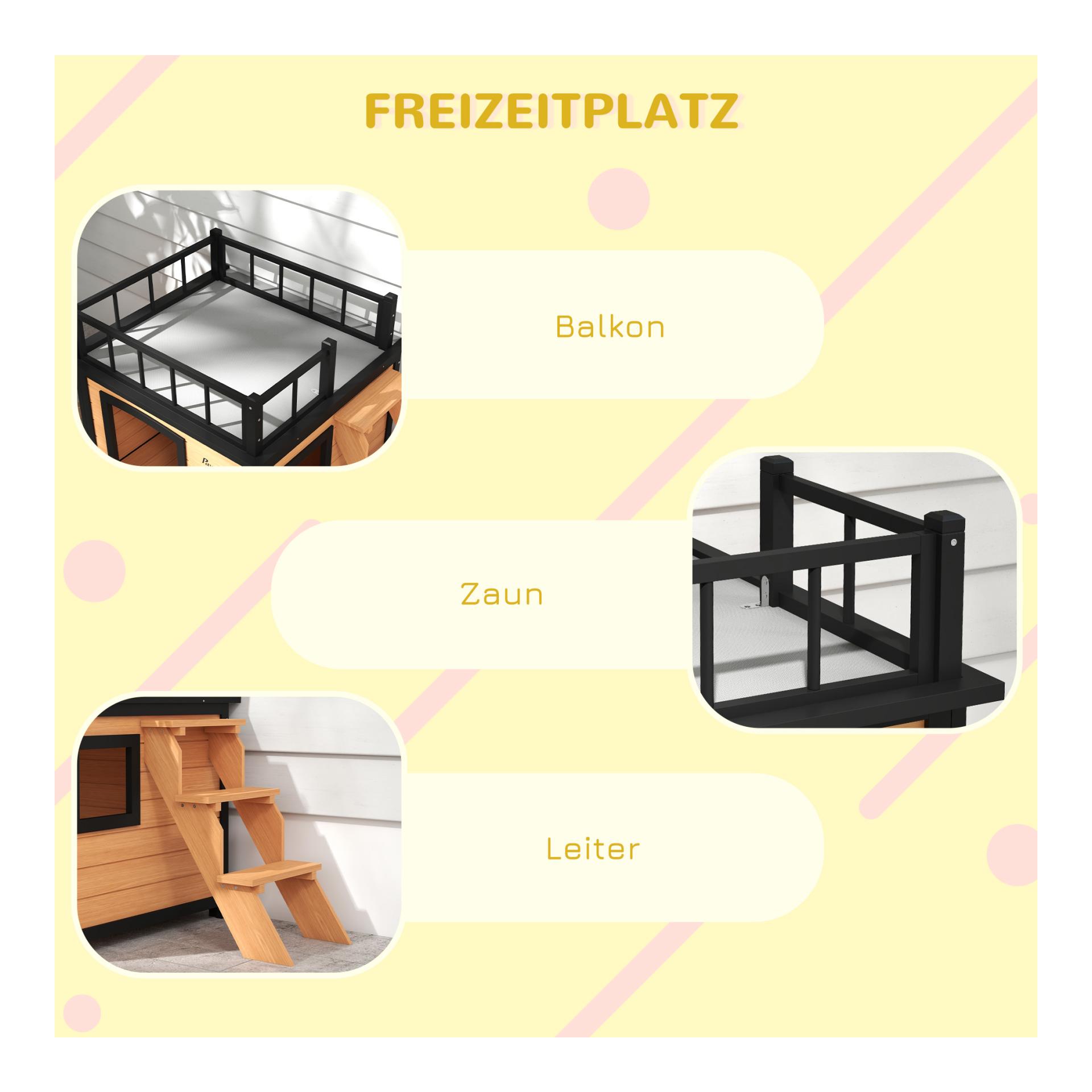 Mainer Hundehütte mit Dachterrasse