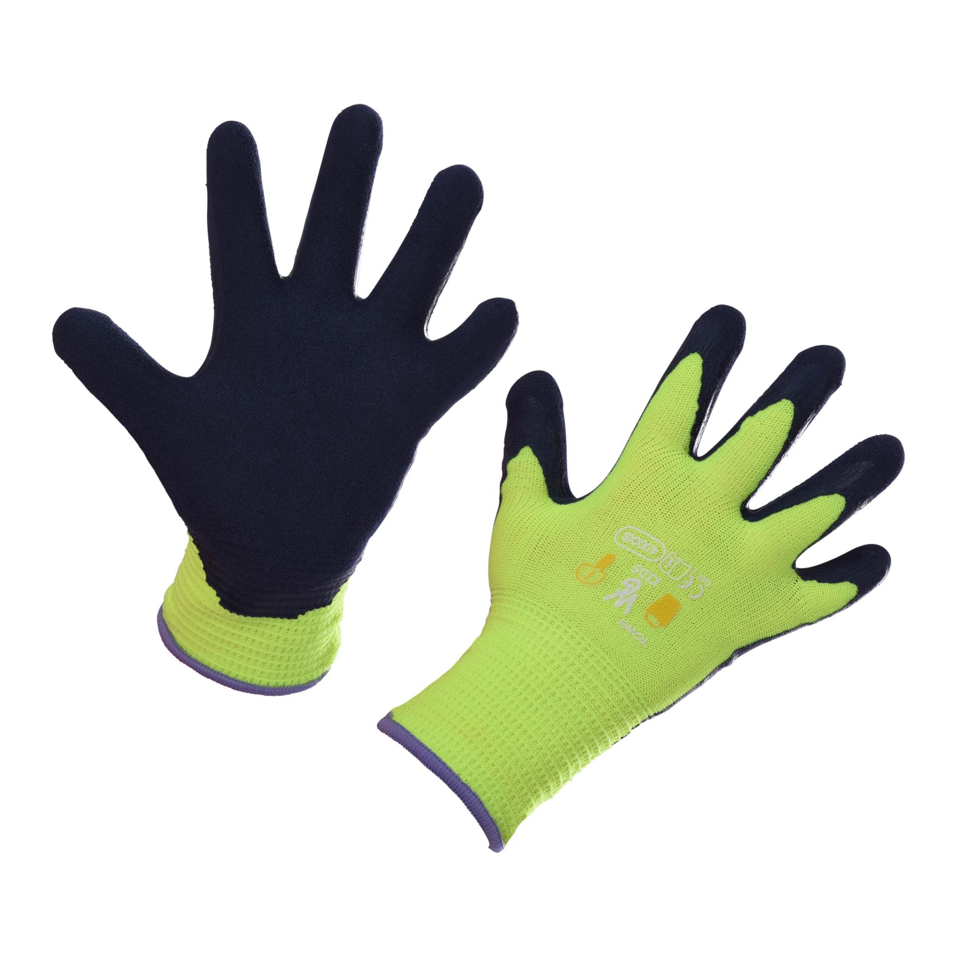 Towa Kinderhandschuh TOWA 4-6 Jahre, latexbeschichtet - lemongelb