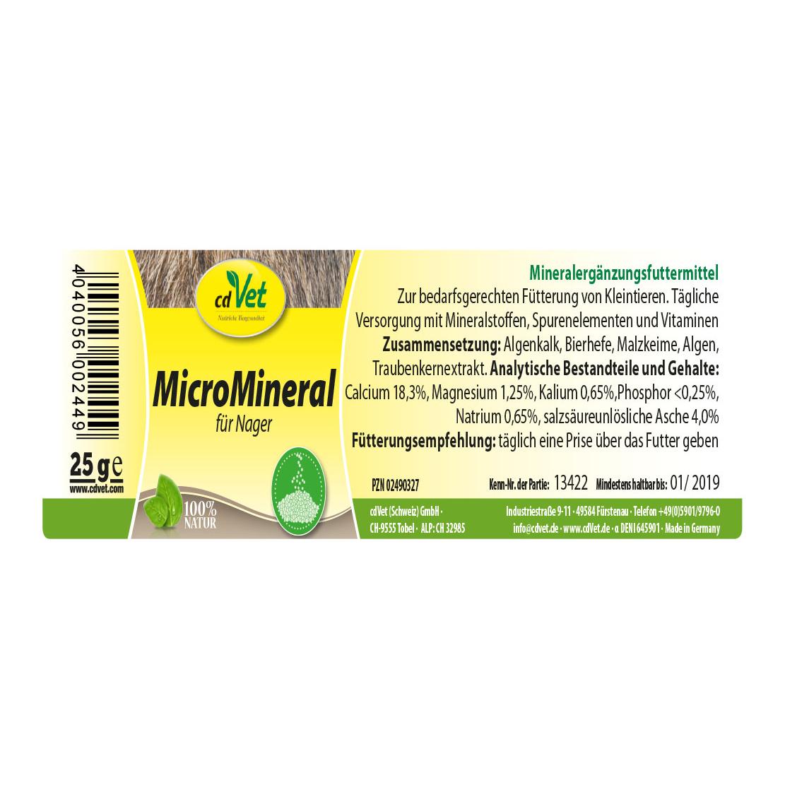 cdVet MicroMineral für Nager