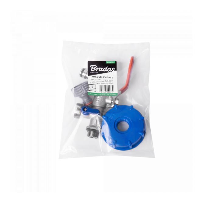 Bradas Set - IBC Adapter S60x6 mit zwei 3/4" Ausgängen