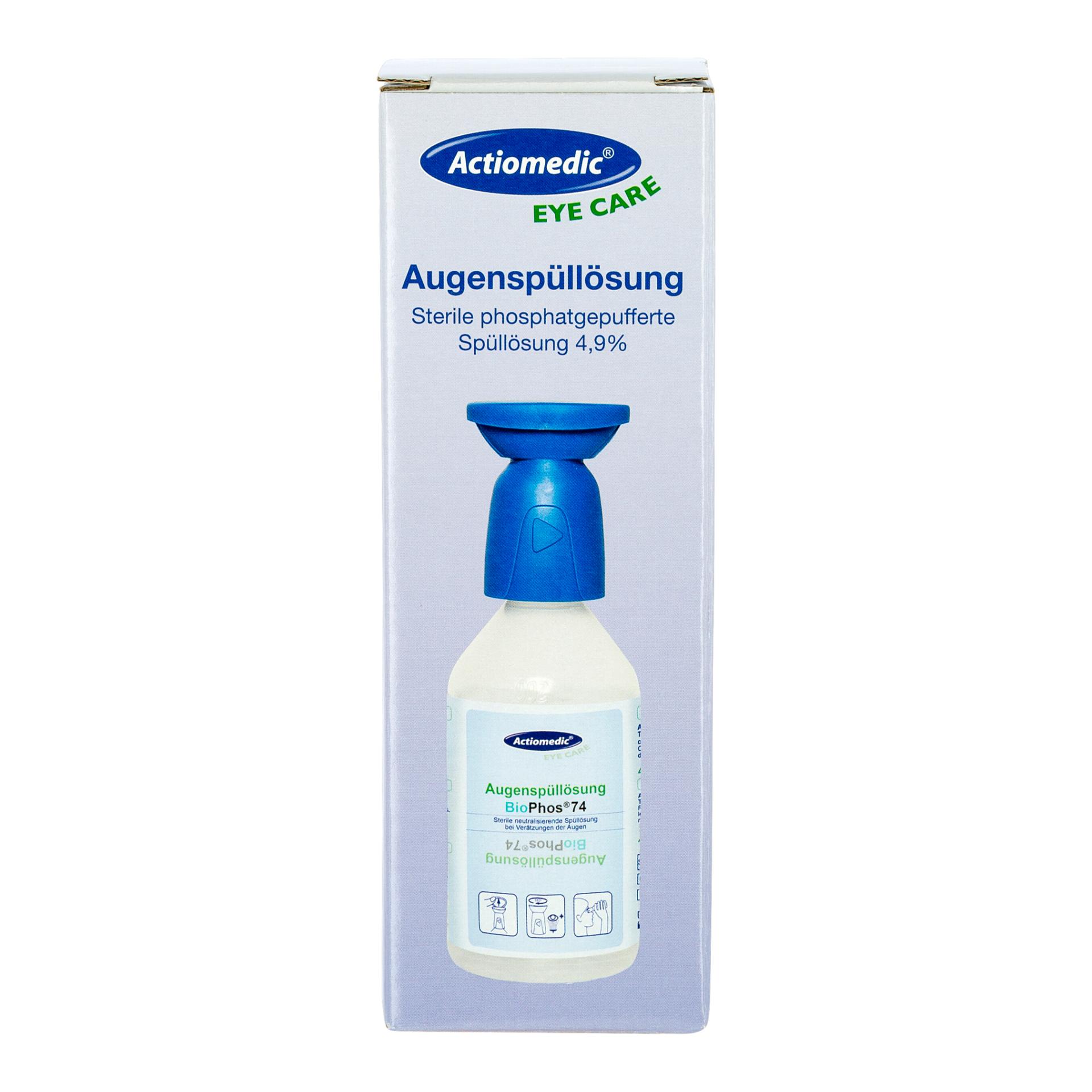 Kerbl Augenspülflasche 250ml 4,9% Phosphatpufferlösung