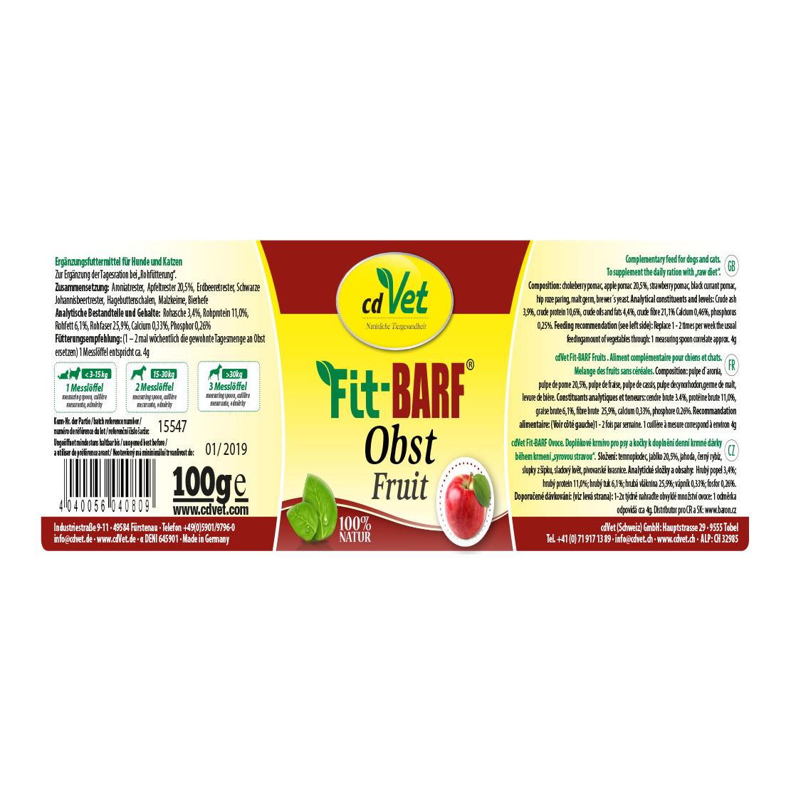 cdVet Fit-BARF Obst