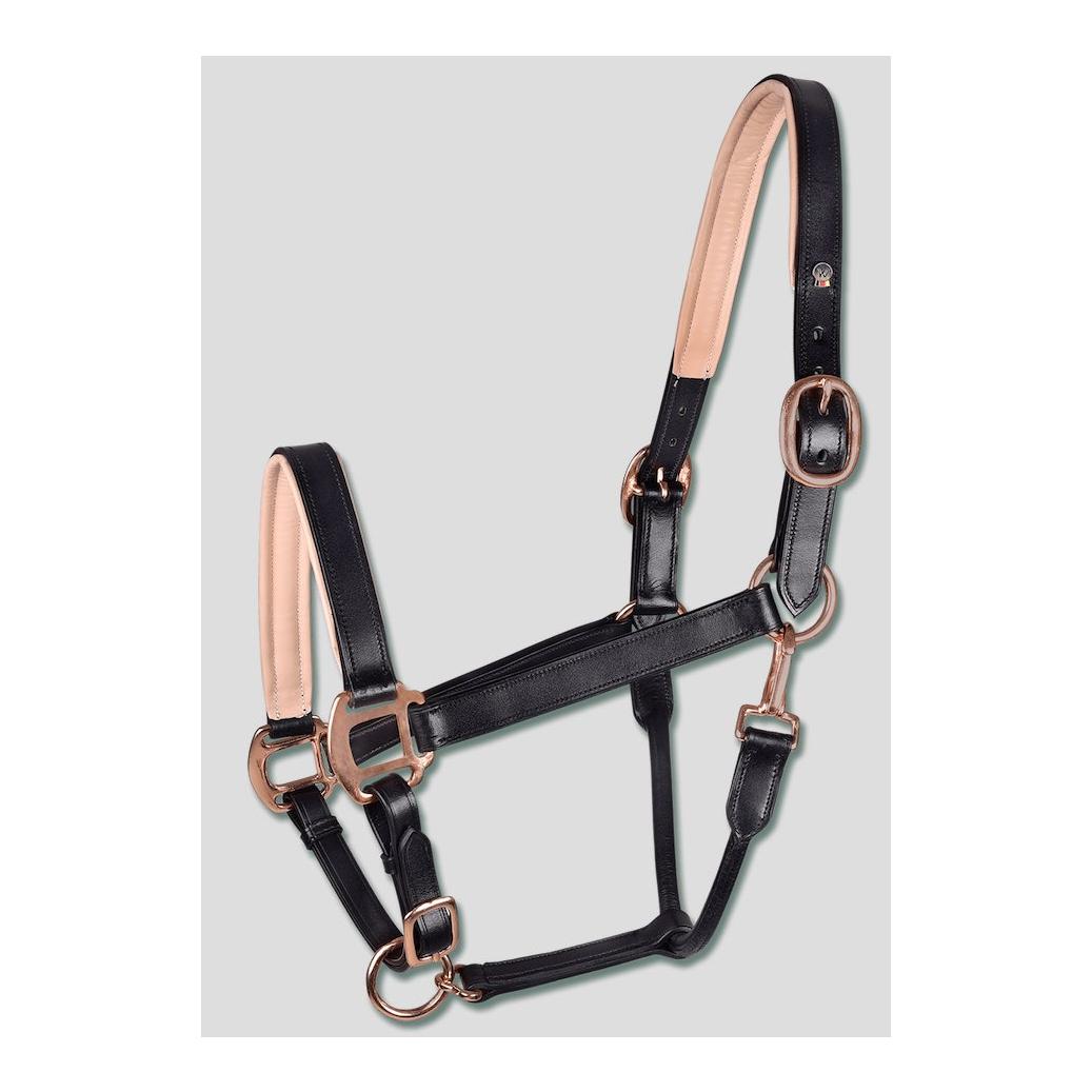 X-Line Lederhalfter Rosé - schwarz