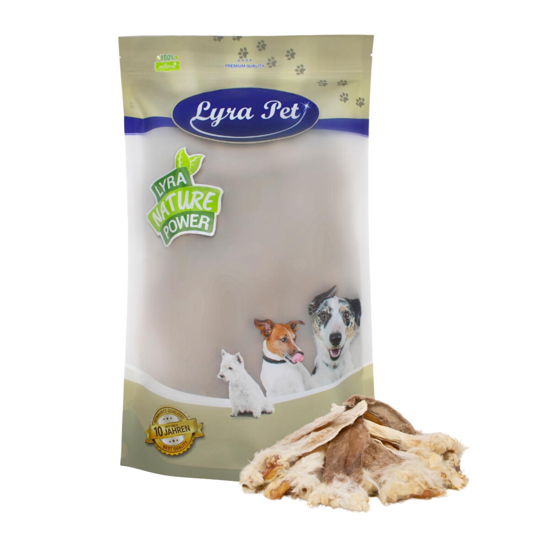 Lyra Pet Kaninchenohren mit Fell