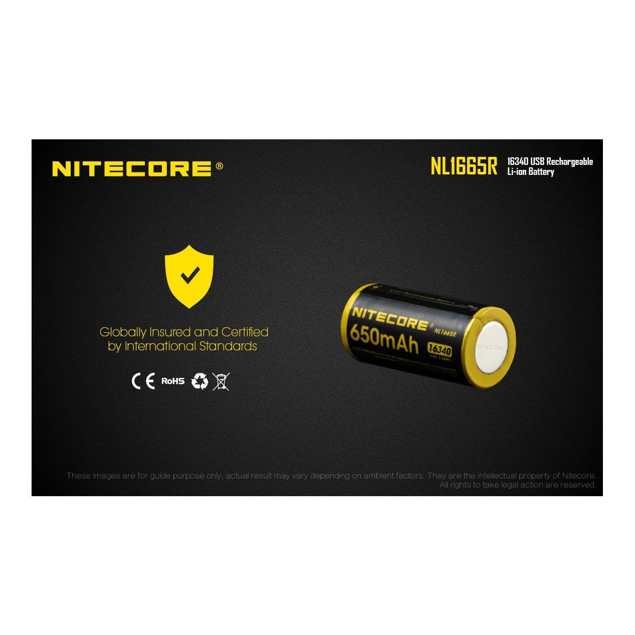 16340 USB Akk 650mAh NL1665R