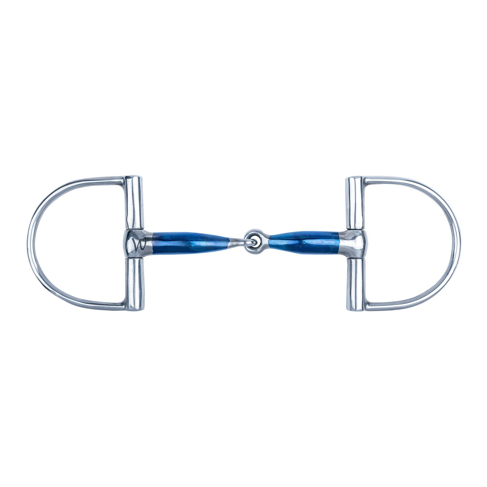Waldhausen D-Ring Gebiss Sweet Iron einfach gebrochen Silber