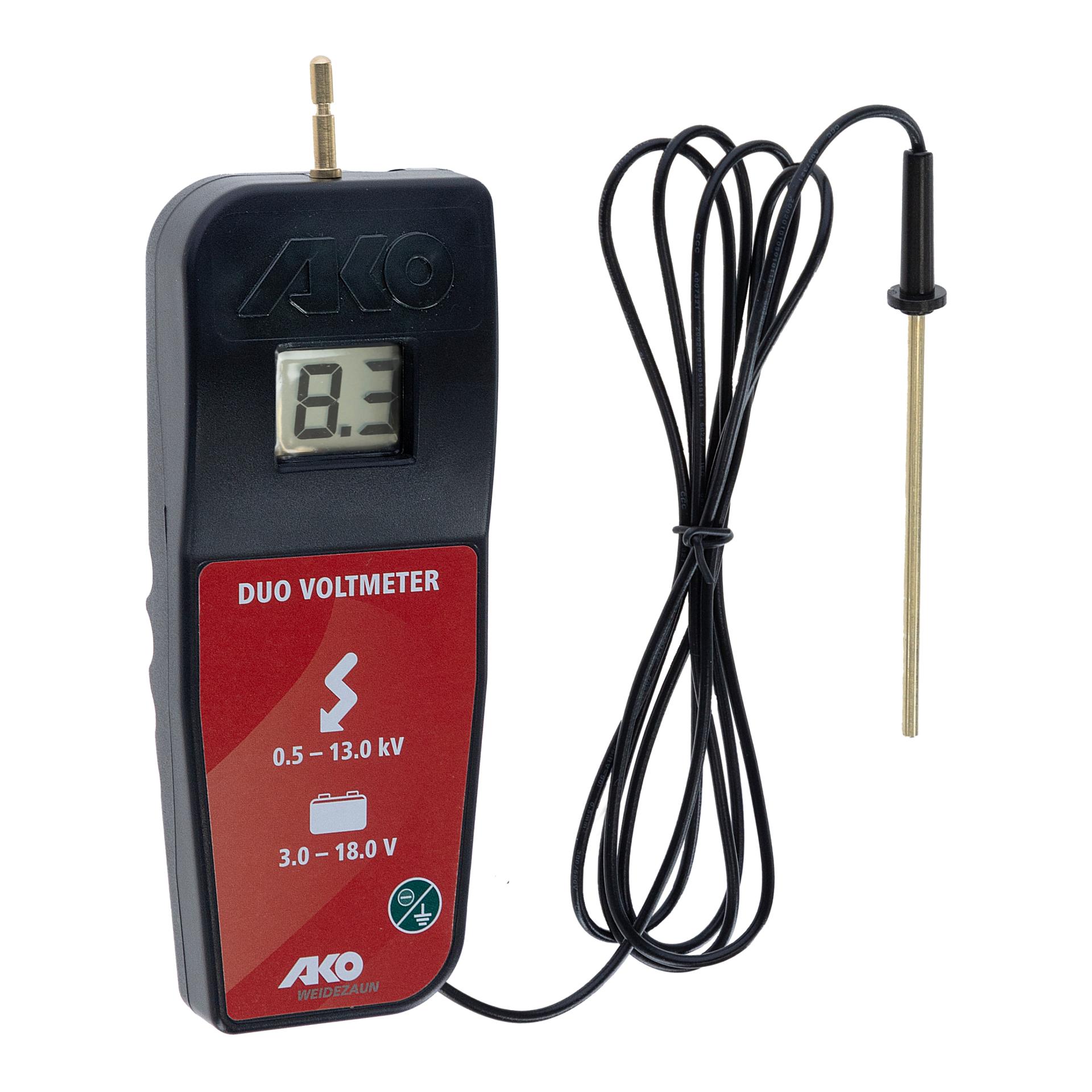AKO Digital Voltmeter Rot/Schwarz