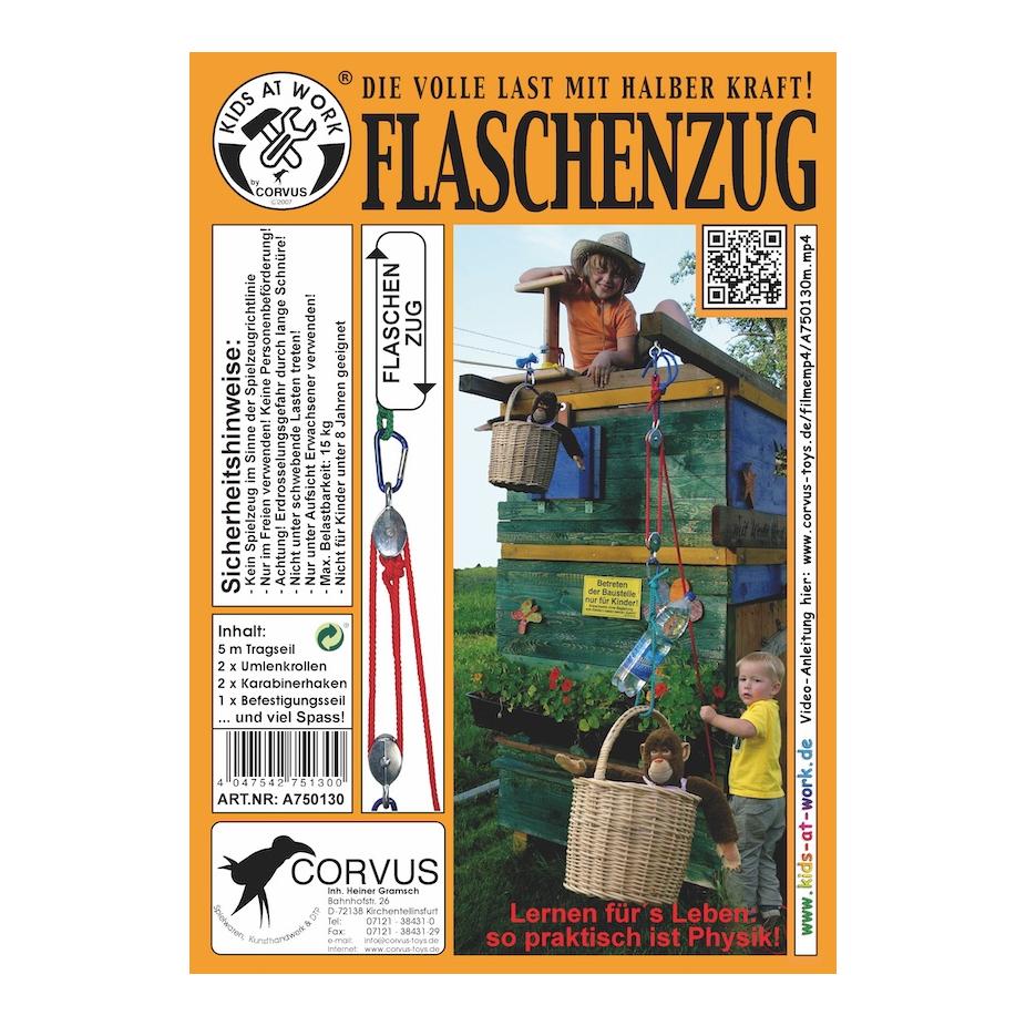 Corvus Flaschenzug mit Seil 5M