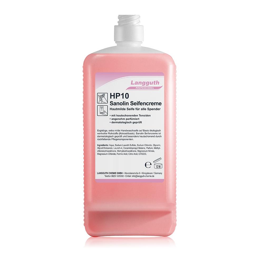 Langguth Handseife Rot LC/Euro - 500 ml - Kartusche mit Schraubaufsatz - 078.342