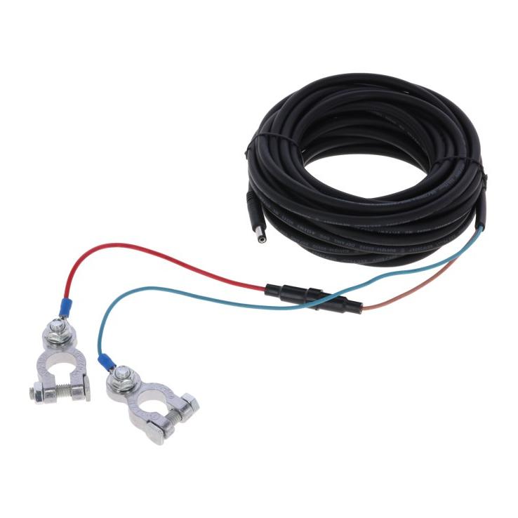 Kerbl Batteriekabel Klinkenstecker, +/- Schraubklemmen