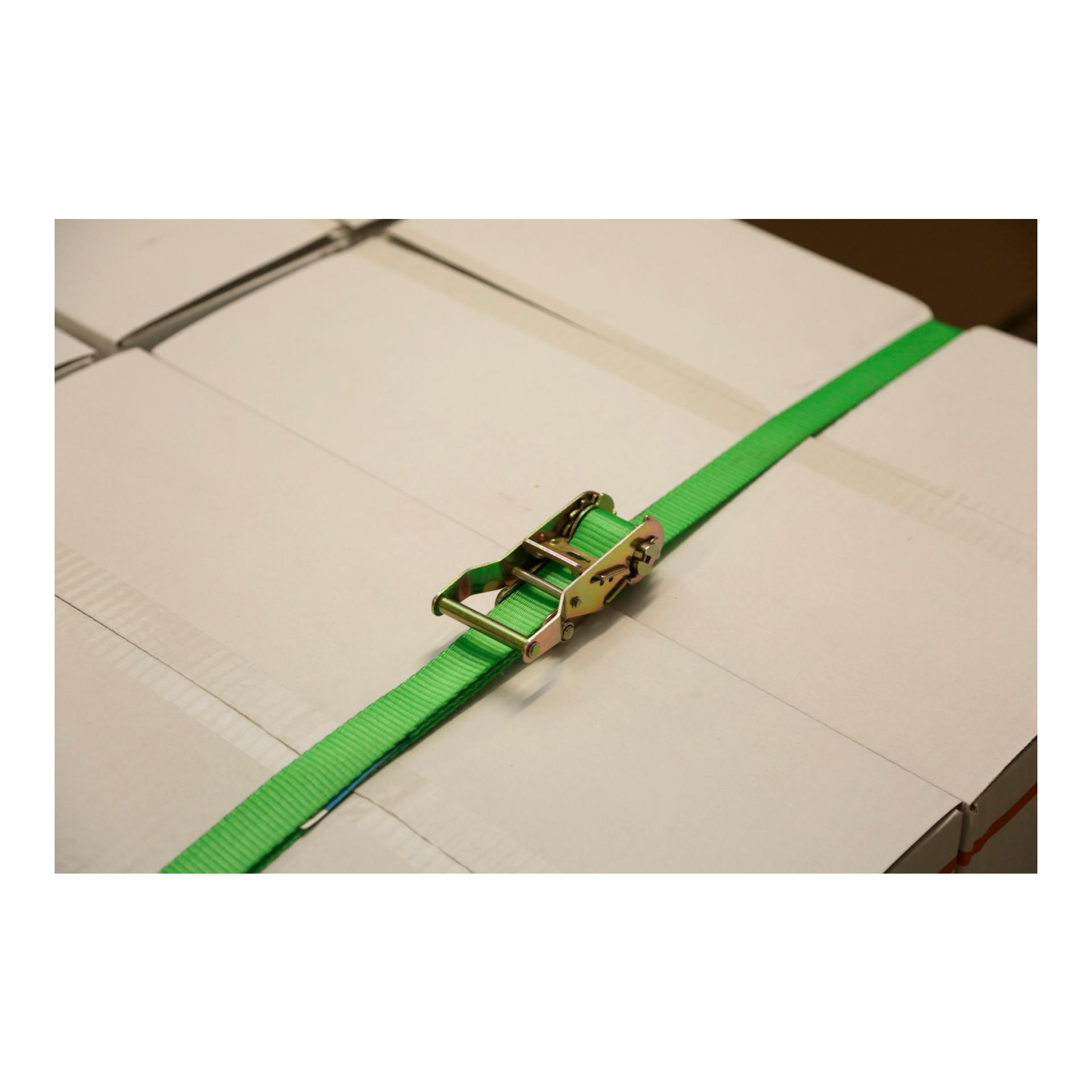 Kerbl Sangle à cliquet 1 pièce 25 mm/5 m, 750/1500 kg - verte
