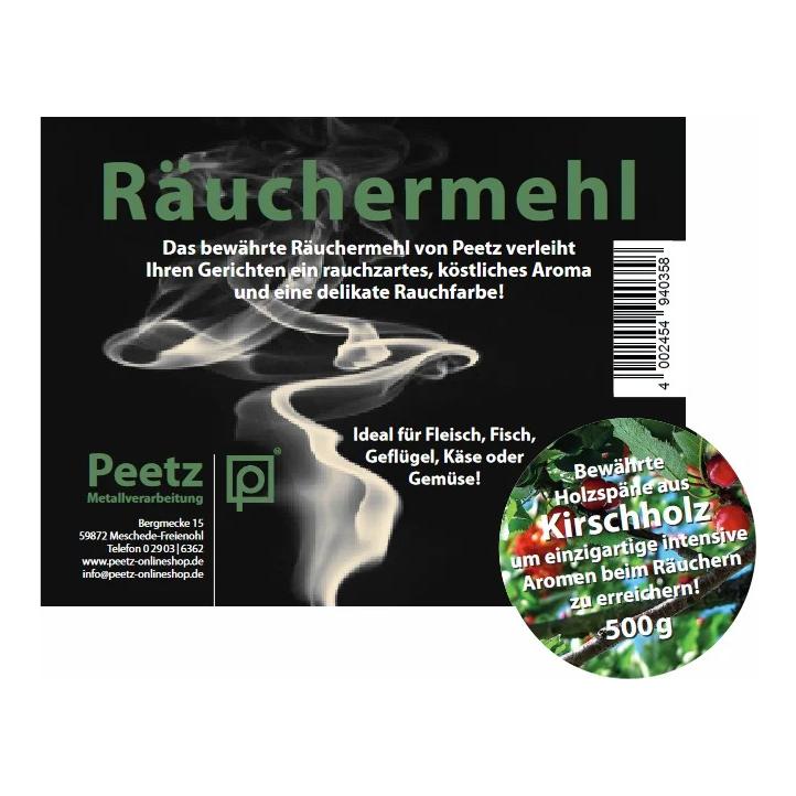 Peetz Farine fumée à la cerise, 500 g, sachet refermable
