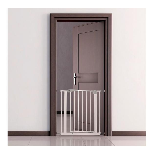 TRIXIE Hunde-Absperrgitter, Metall 75–85 × 76 cm - weiss