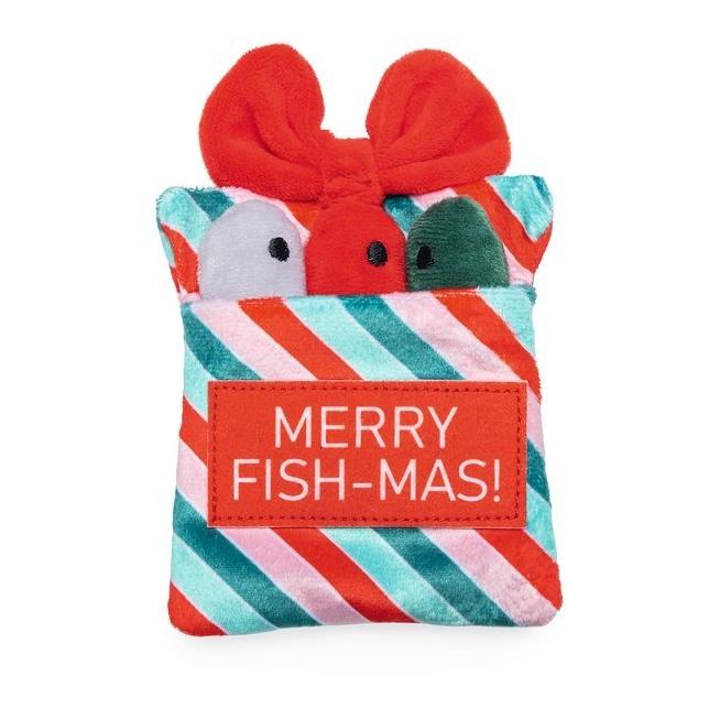Beeztees Katzen Weihnachtsgeschenk mit Fischen