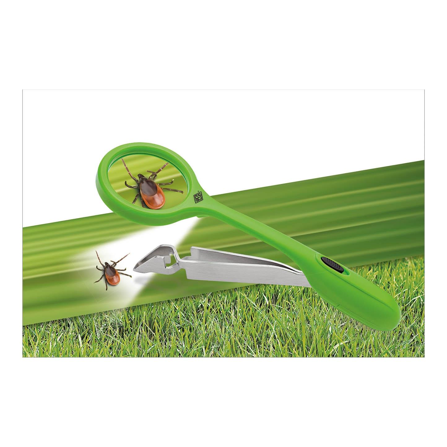 Quickex Quickex Zeckenzange mit Lupe und LED