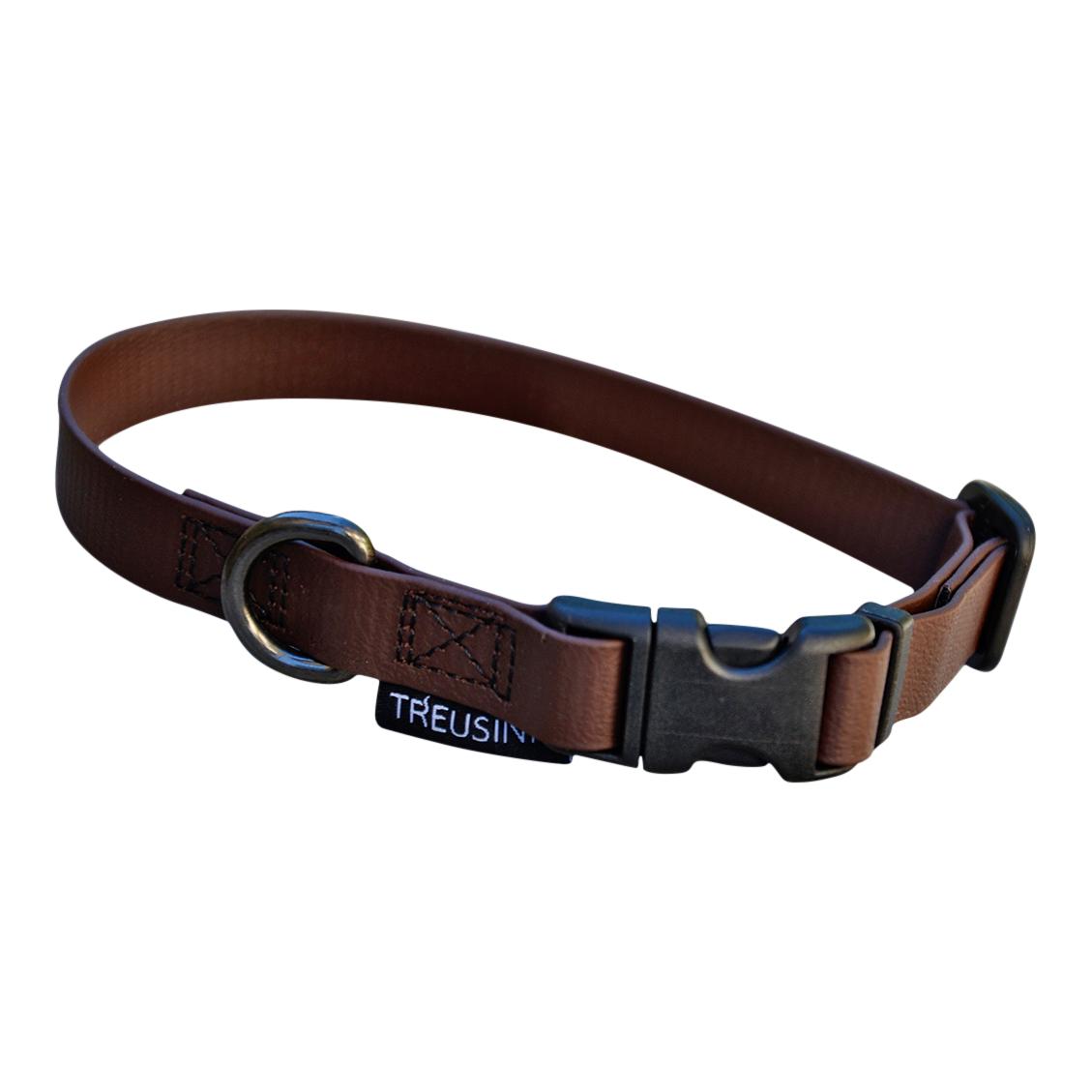 Treusinn. Collier pour chien Biothane STAY - brun chocolat