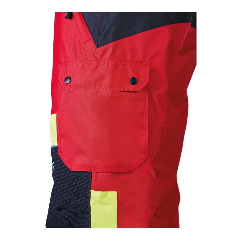 PSS X-treme Rain Regenhose - rot/gelb