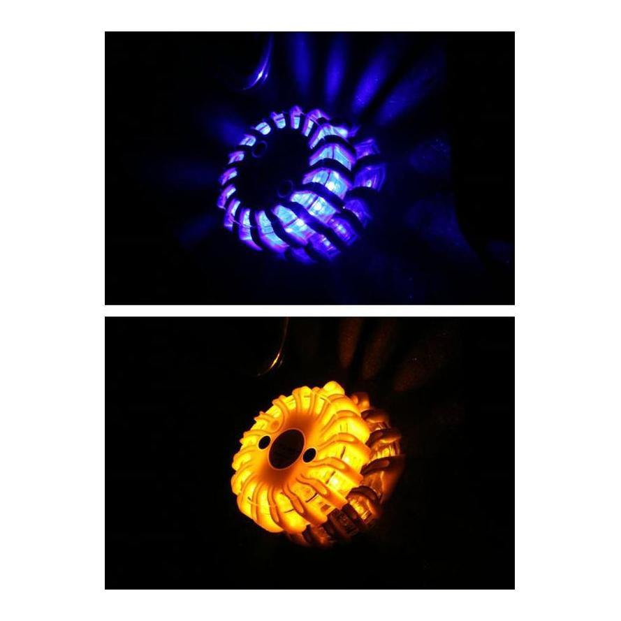 LED Blitzer / Warnleuchte - Rot - Koffer 6x Akku
