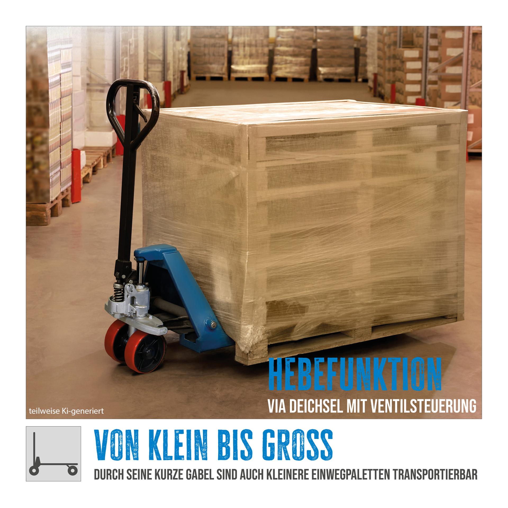 Güde Transpalette à fourche GHW 2500-80 PU