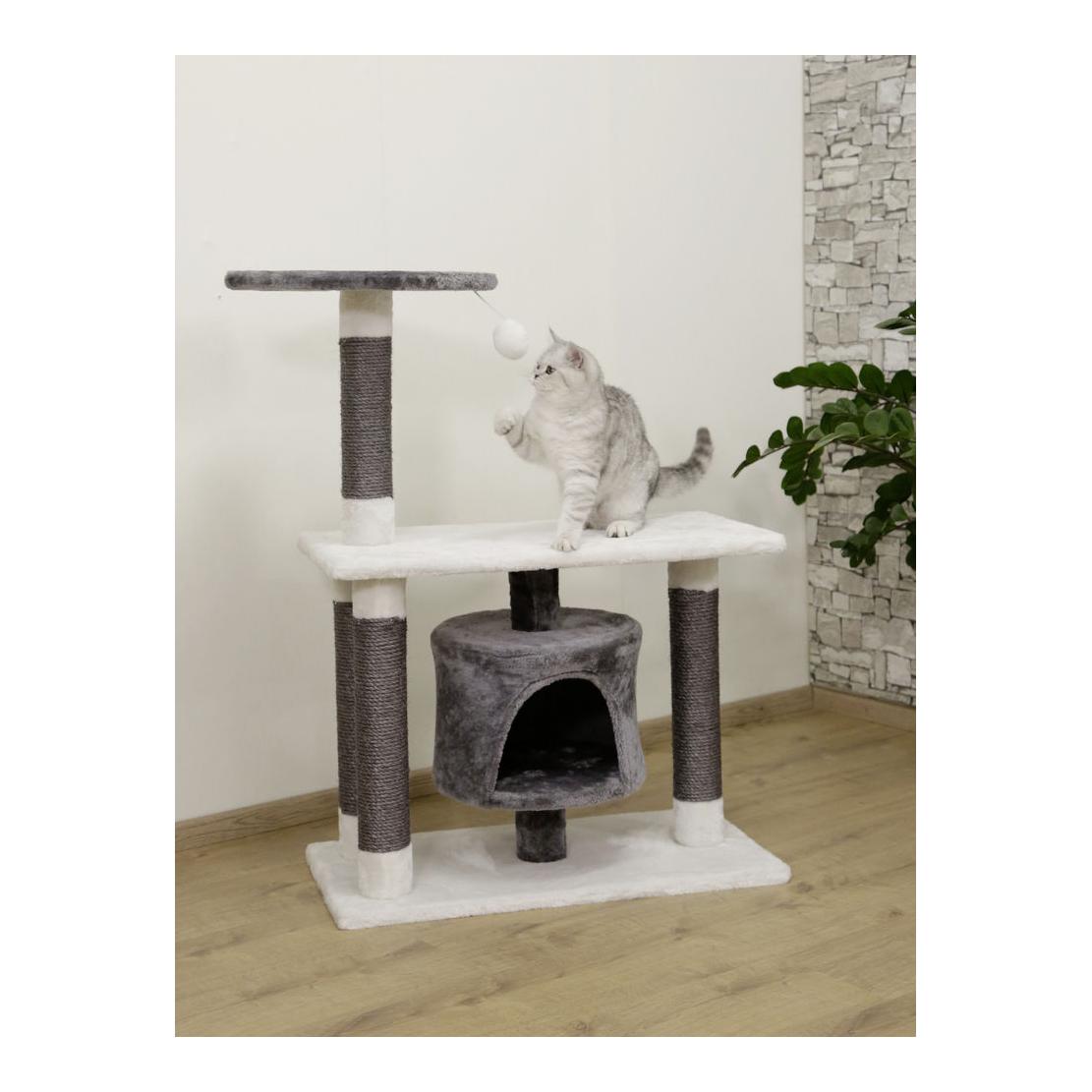 Kerbl Pet Arbre à chat Jade Darklight - blanc/gris