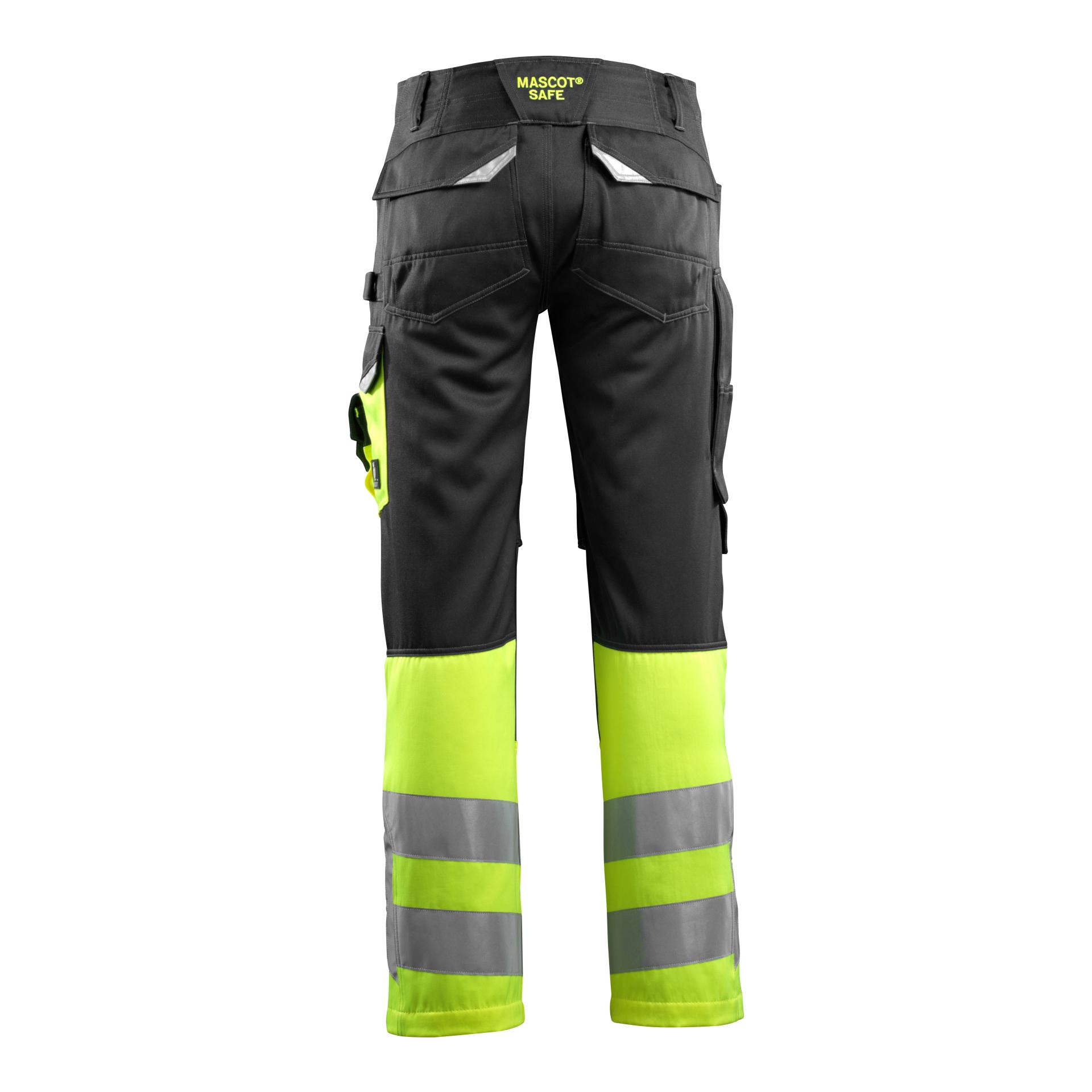 MASCOT Leeds Arbeitshose - schwarz/hi-vis gelb