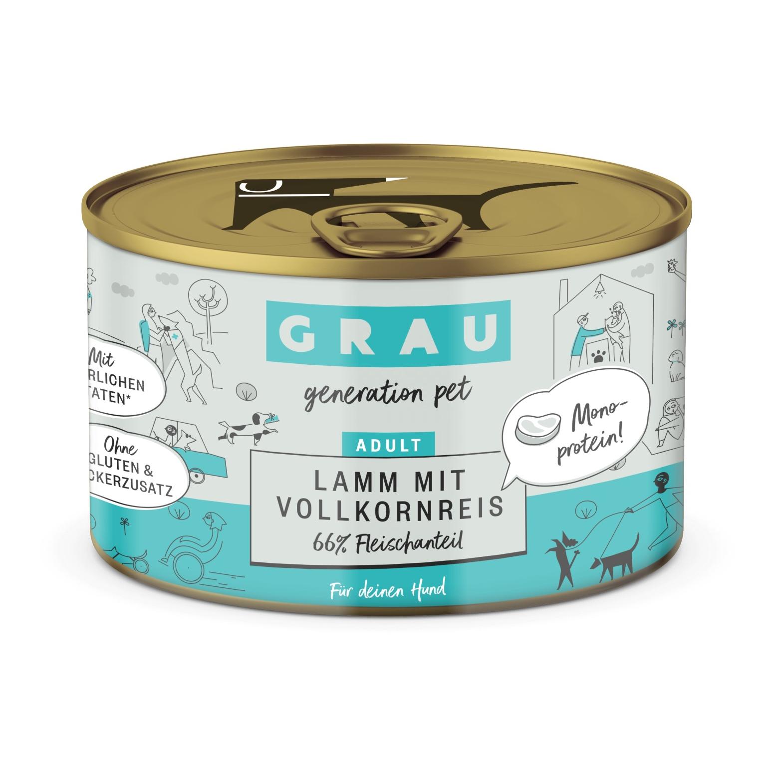 Grau - Generation Pet Nassfutter Lamm mit Vollkornreis