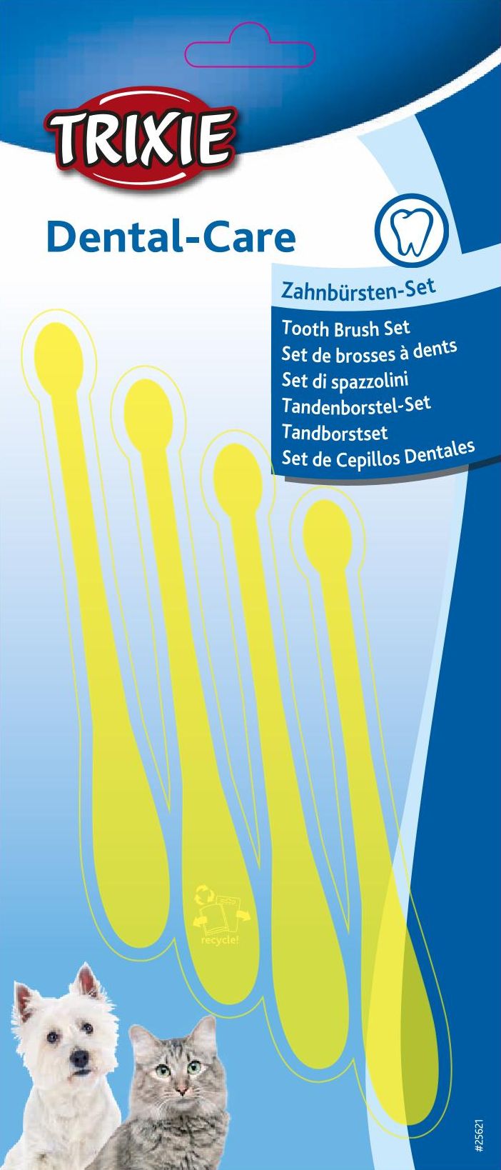 TRIXIE Kit de brosses à dents pour chats et chiens