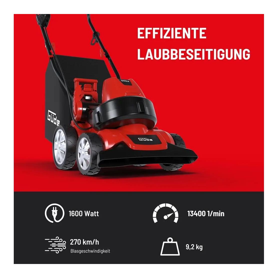 Güde Aspirateur de feuilles GFLS 1601 3en1