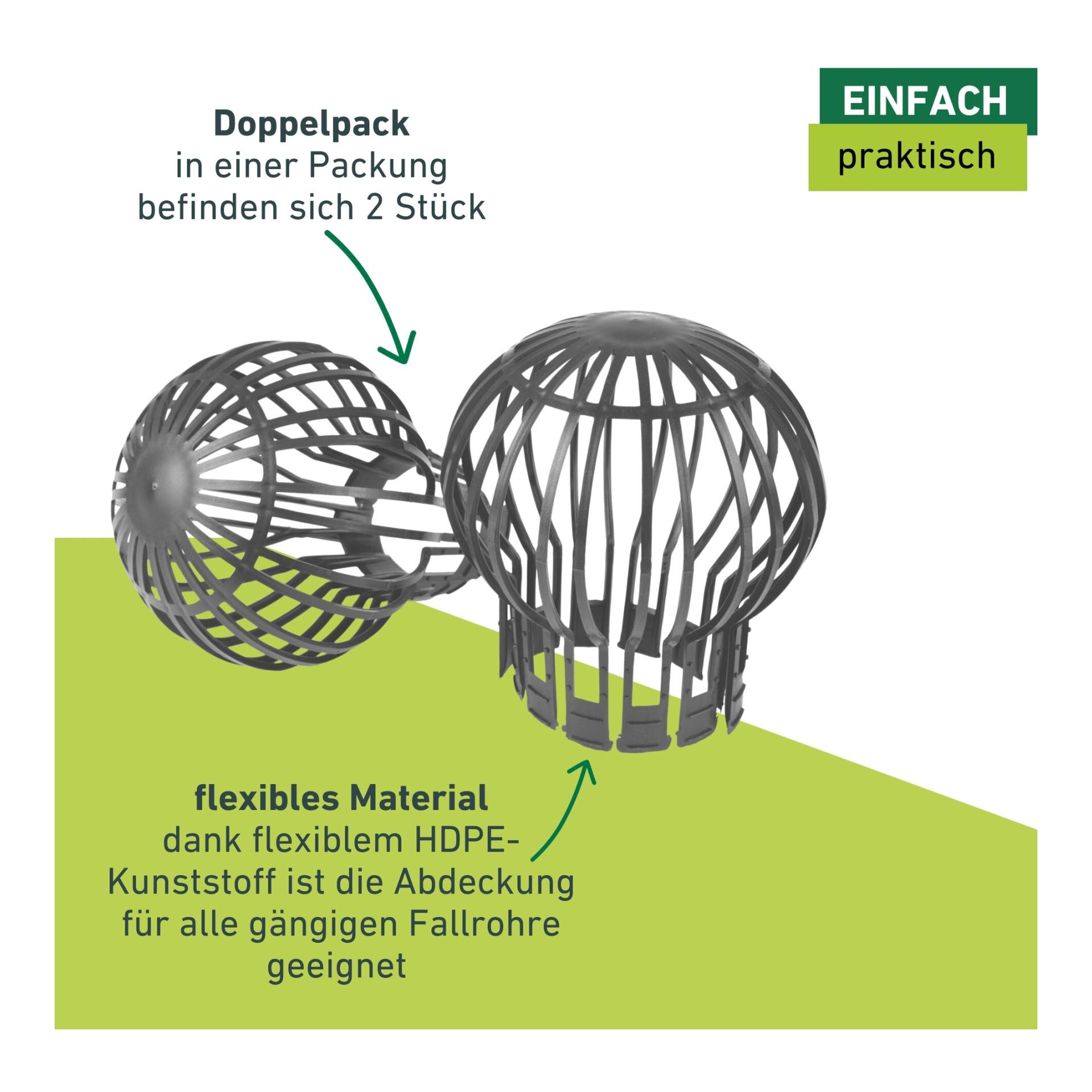 Windhager Filtre pour descente de gouttière - noir