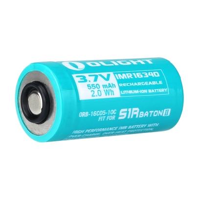 Olight IMR 16430 550mAh Akku für S1R Baton II  & Baton 3 Grün