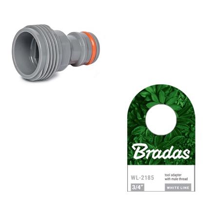 Bradas WHITE LINE Adapter, 3/4" Aussen