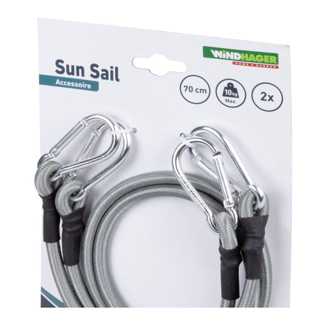 Windhager Expanderseil mit Karabiner 2 Stk.