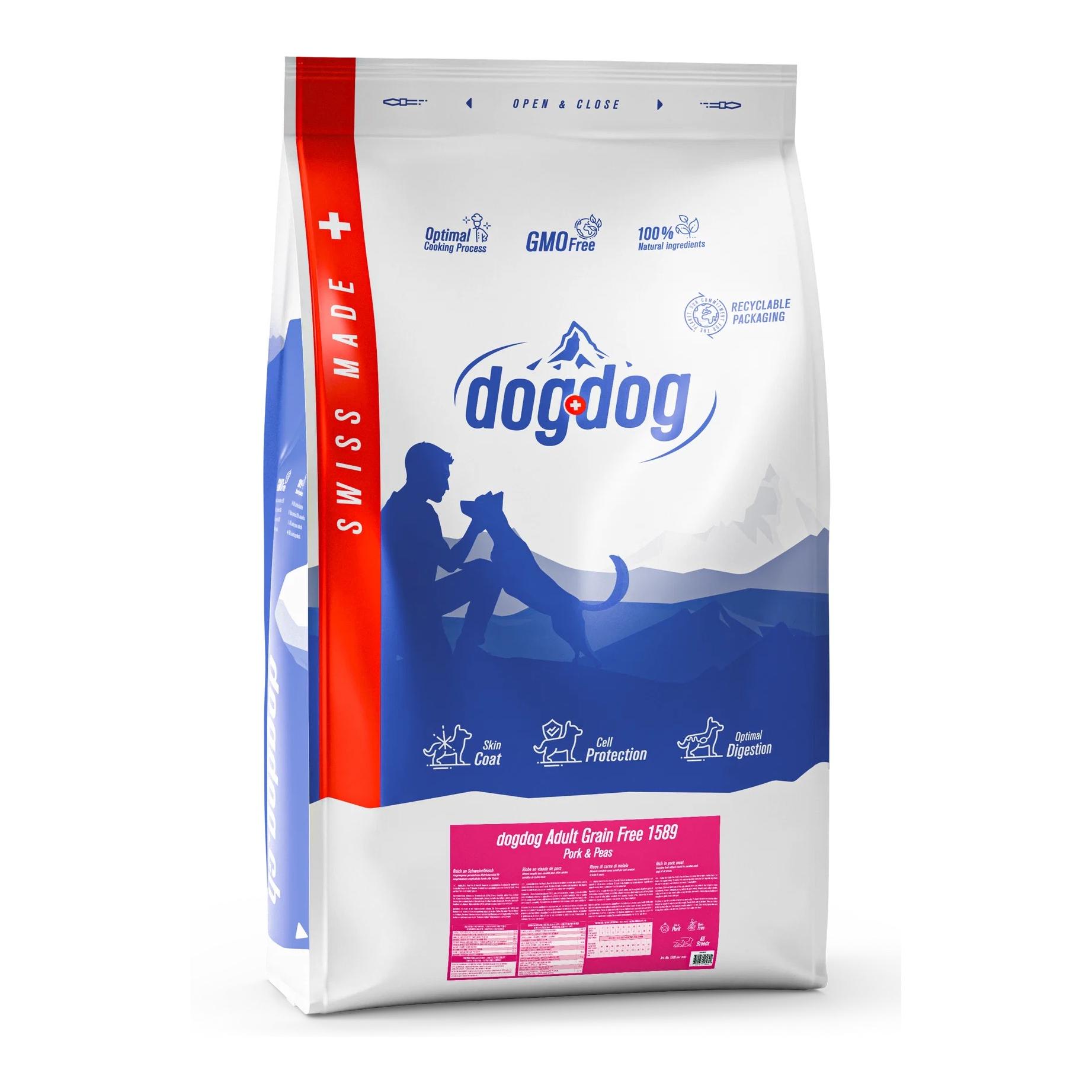dogdog Adult Sans Céréales Porc &amp; Petits pois