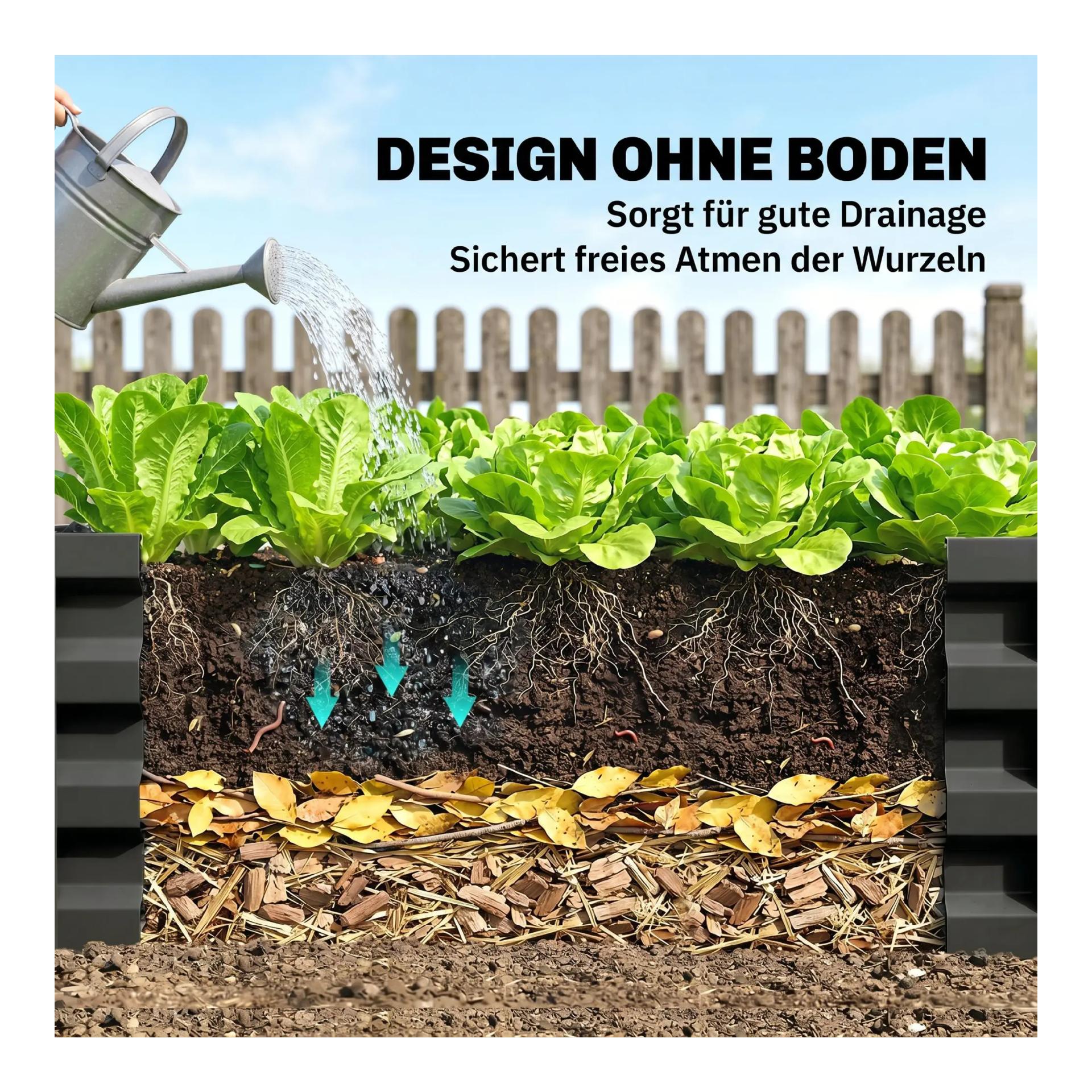 Mainer Parterre de jardin Outsunny