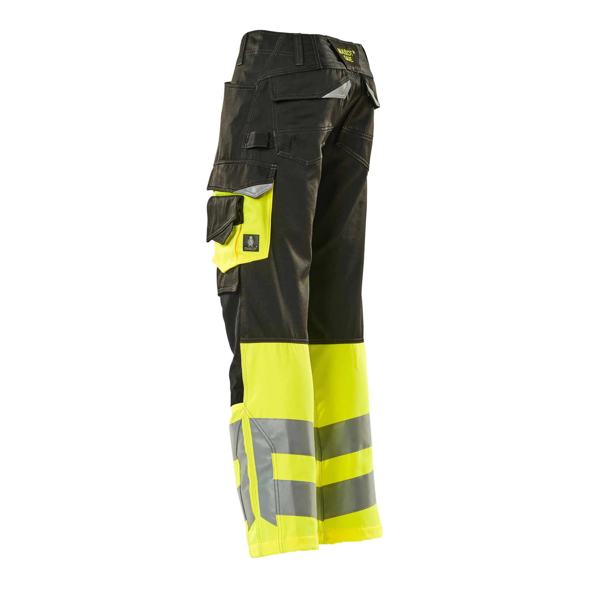 MASCOT Leeds Arbeitshose - schwarz/hi-vis gelb