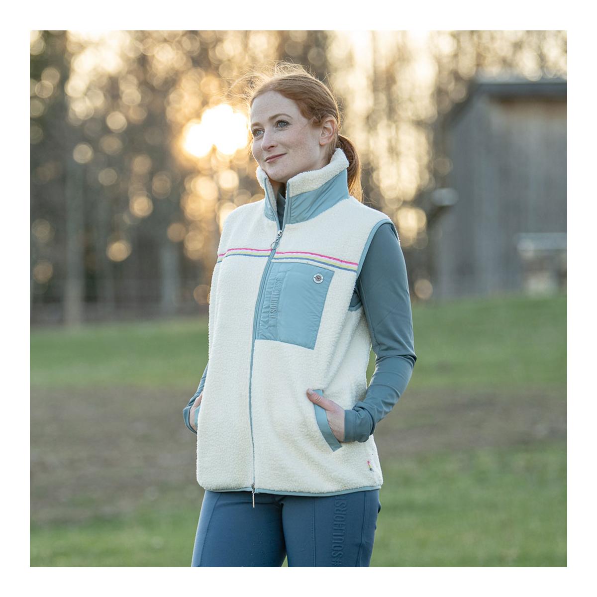 Soulhorse Teddyfleece Weste Rainbow Unicorn