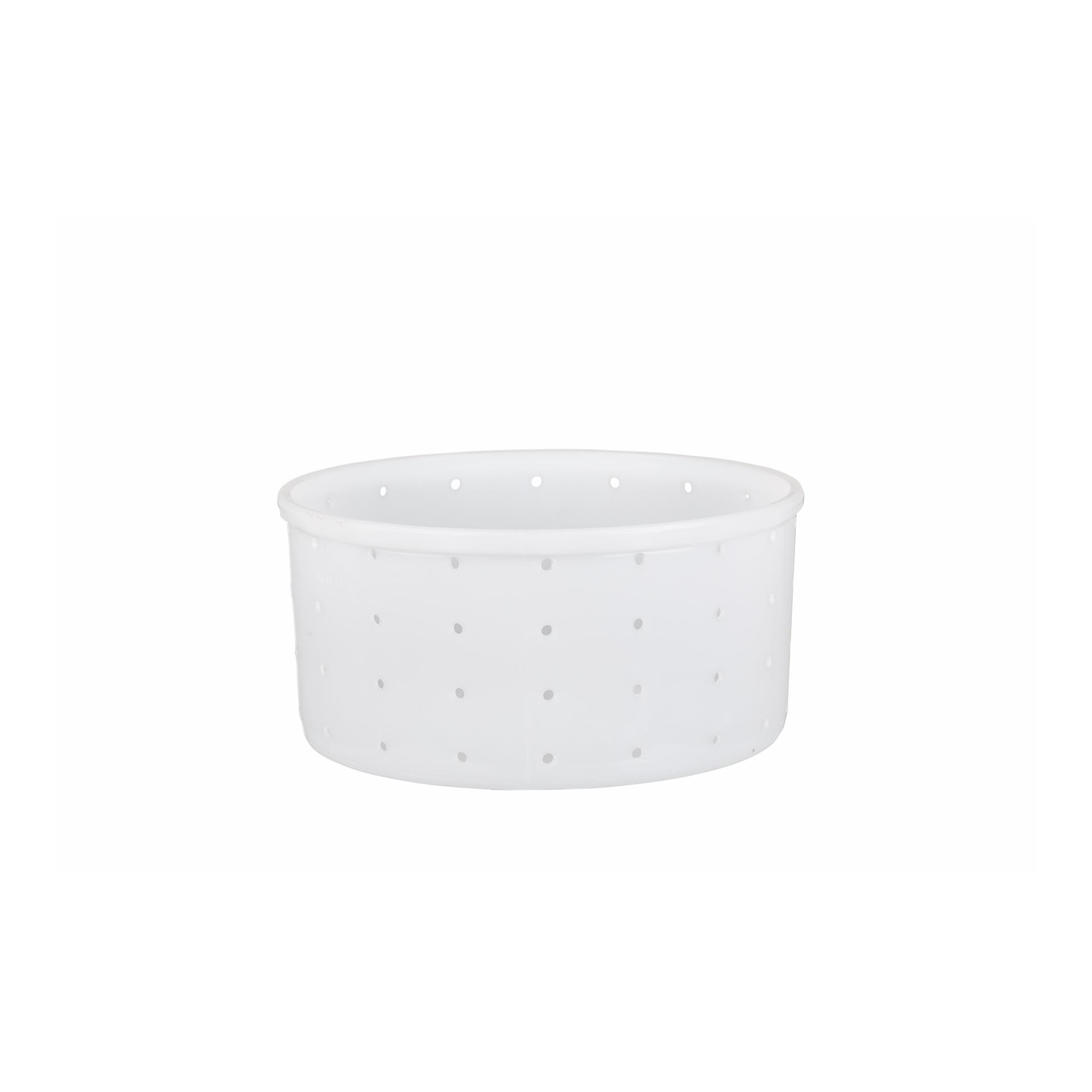 Milky Käseform Kreisform mit Boden 190/180 mm - weiss