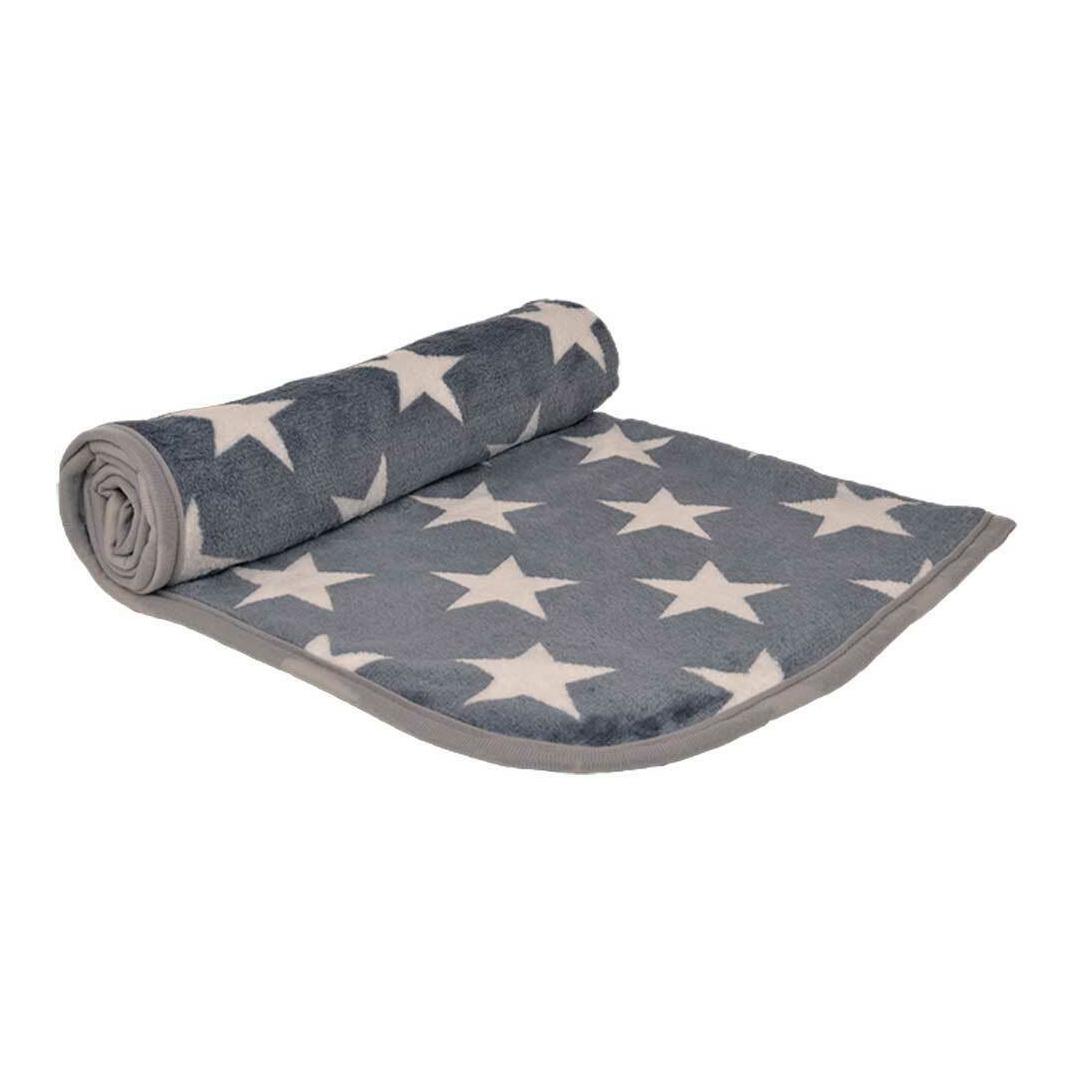 Petlando Kuscheldecke Stars - grau