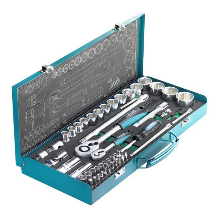 technocraft Steckschlüssel-Satz 1/4" + 1/2", 53-tlg