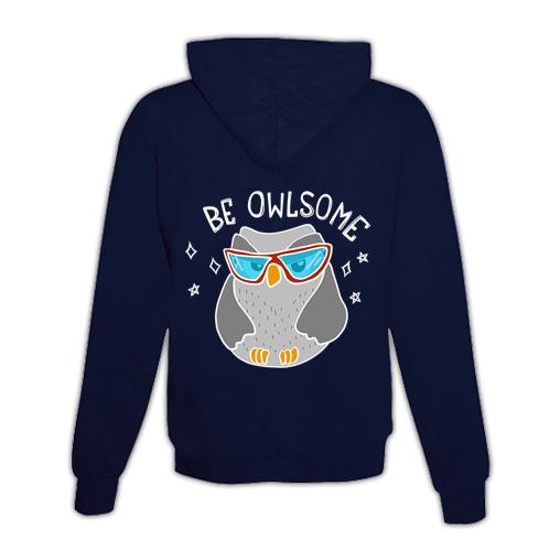 Hoodie mit Zipper Be Owlsome Unisex
