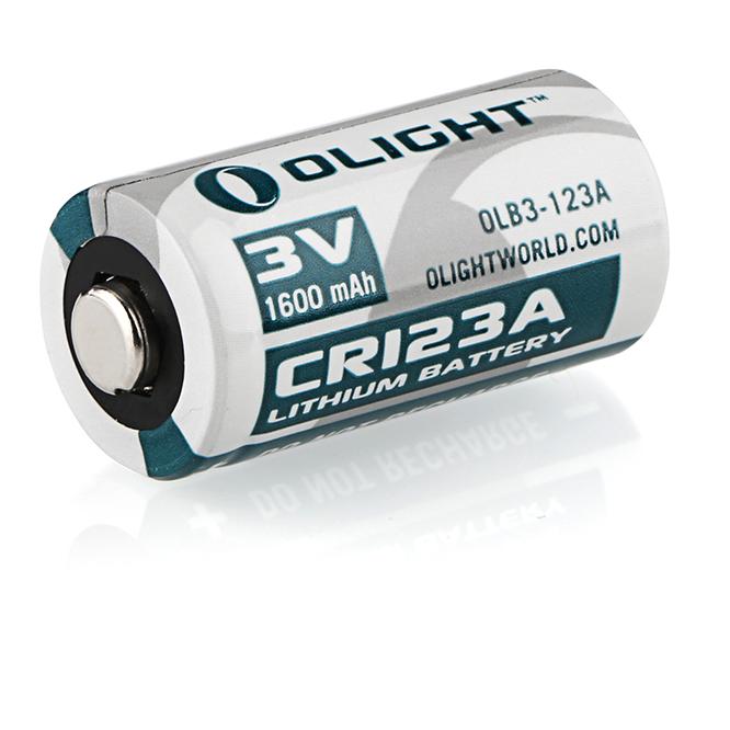 Olight CR123A 1600mAh Batterie - Grau Grün