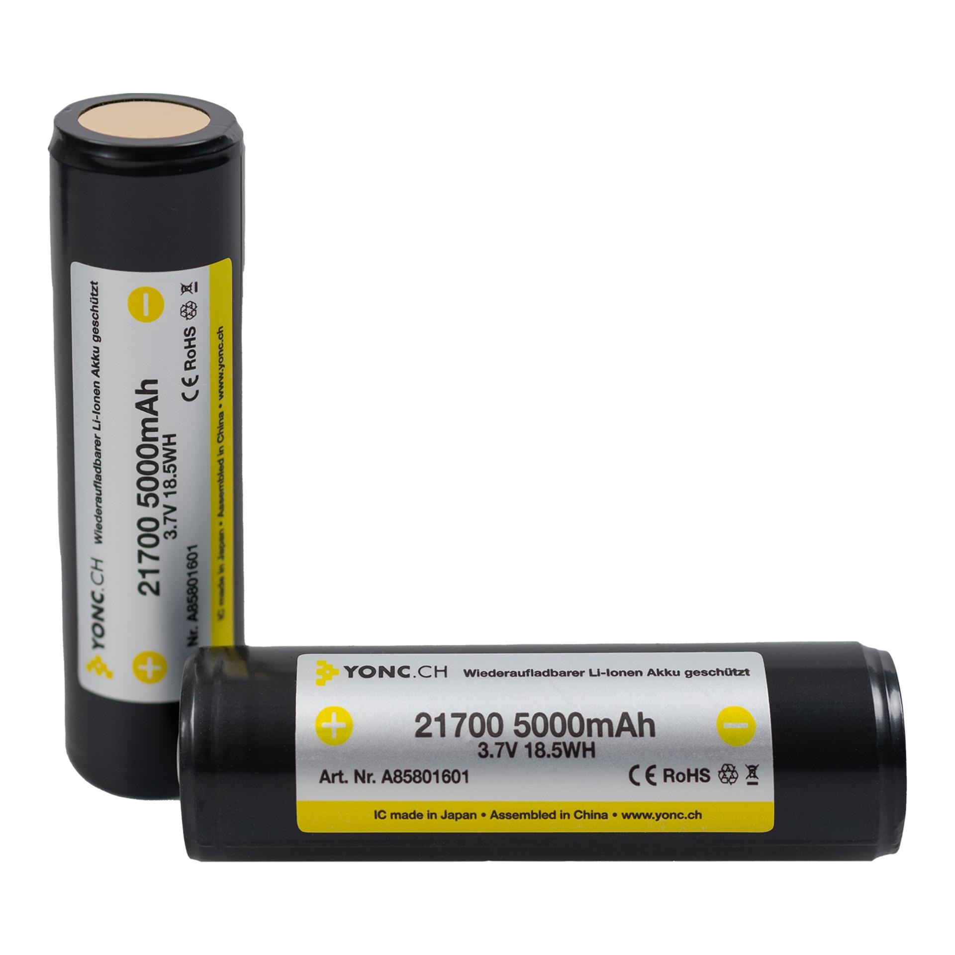 21700 Li-Ionen Akku mit 5000 mAh