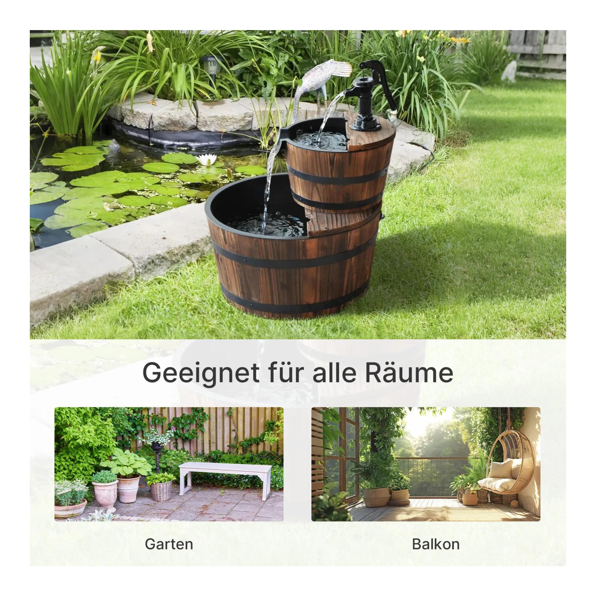 Mainer Kaskadenbrunnen 2-stufig Gartenbrunnen