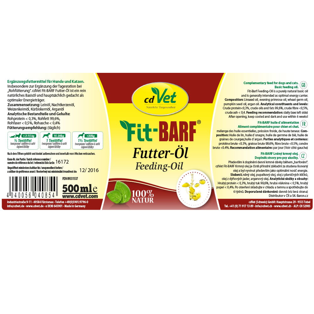 cdVet Fit-BARF Futter-Öl