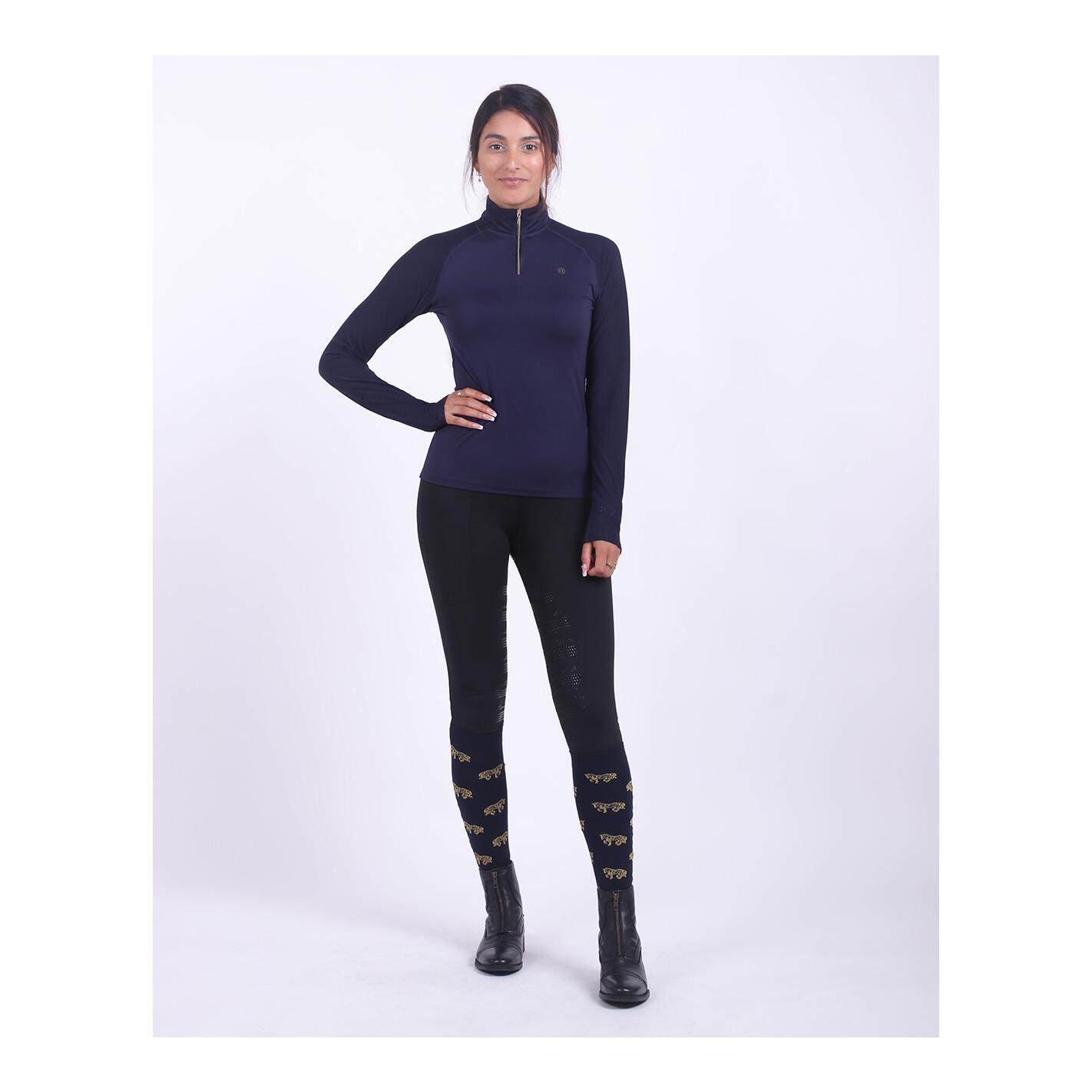 QHP T-shirt de sport Orlando - bleu marine