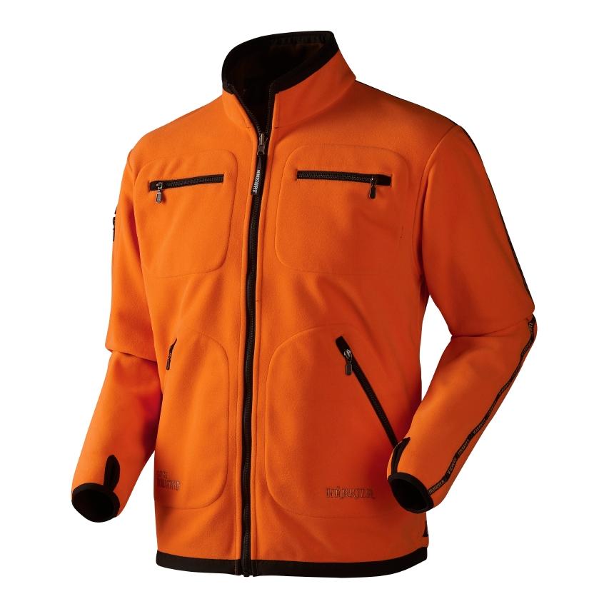 Härkila Kamko Fleecejacke wendbar - Hunting Green/Orange Blaze